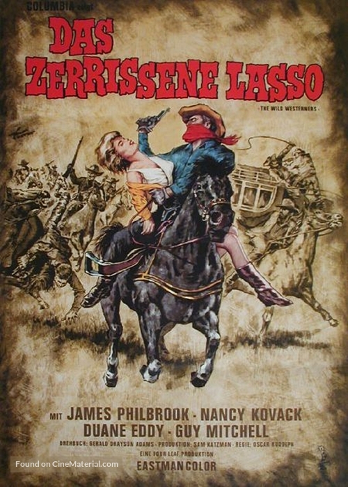 The Wild Westerners - German Movie Poster