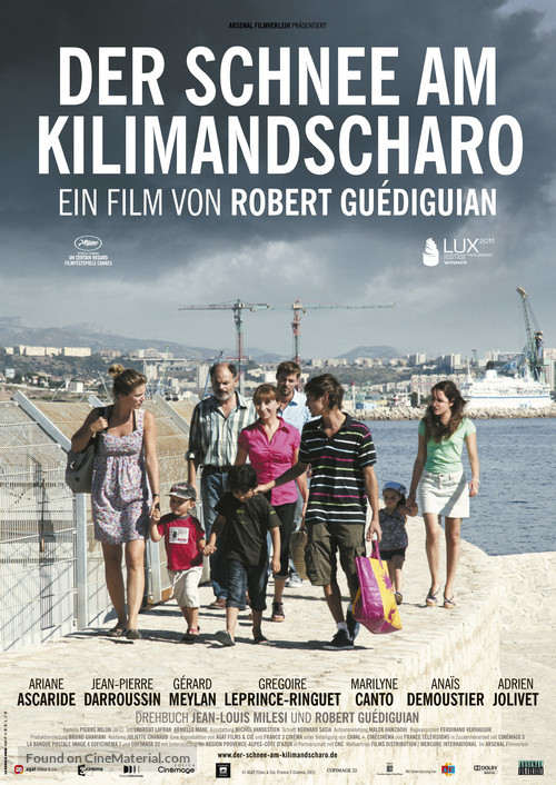 Les neiges du Kilimandjaro - German Movie Poster