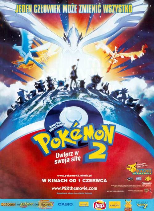 Pok&eacute;mon: The Movie 2000 - Polish Movie Poster