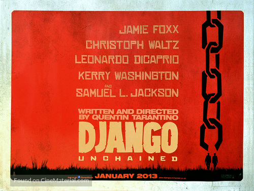 Django Unchained - British Movie Poster