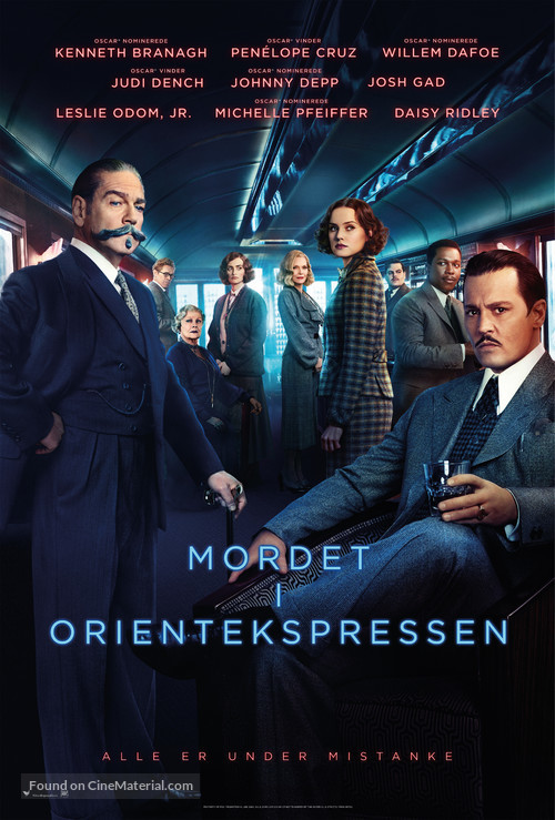 Murder on the Orient Express - Danish Movie Poster