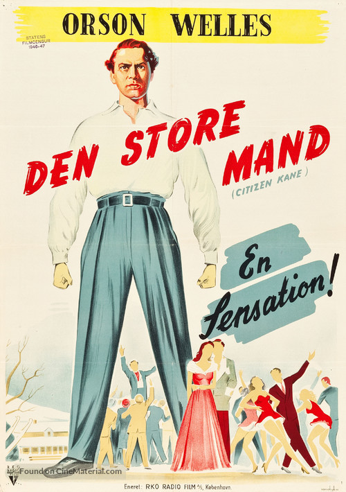 Citizen Kane - Danish Movie Poster