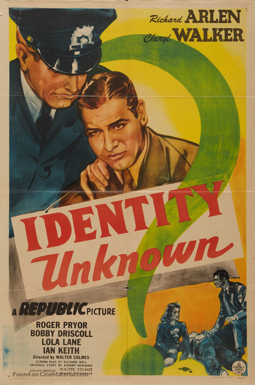 Identity Unknown - Movie Poster
