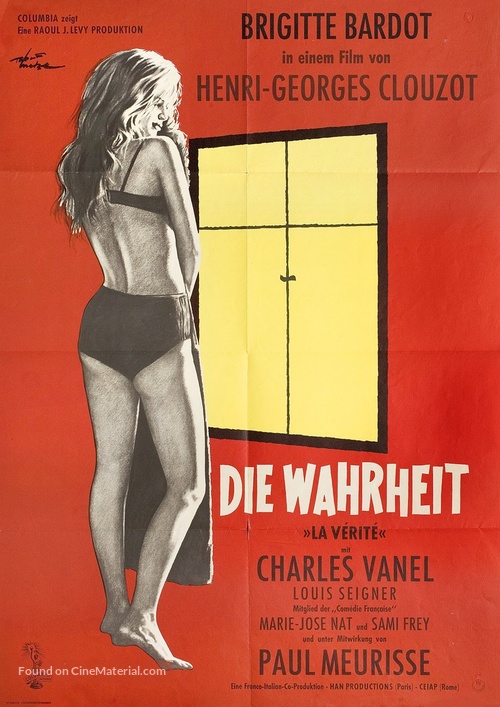 La v&eacute;rit&eacute; - German Movie Poster