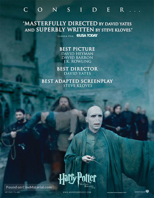 Harry Potter and the Deathly Hallows - Part 2 - British For your consideration movie poster