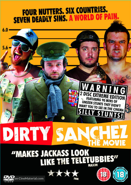 Dirty Sanchez: The Movie - British DVD movie cover