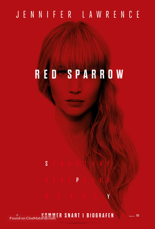 Red Sparrow - Danish Movie Poster