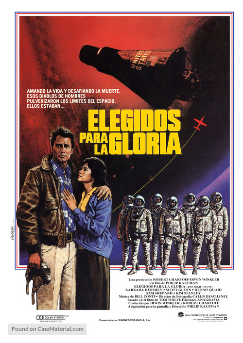 The Right Stuff - Spanish Movie Poster