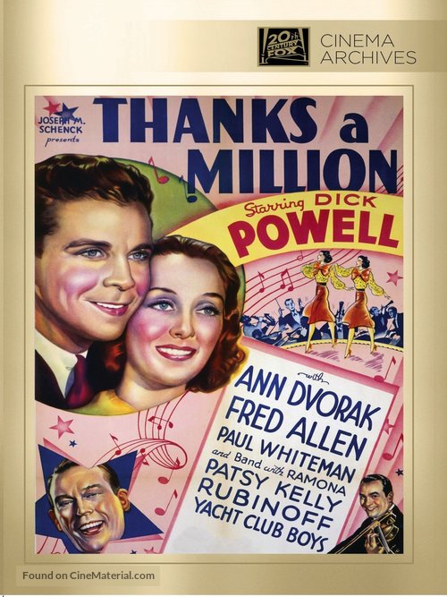 Thanks a Million - DVD movie cover