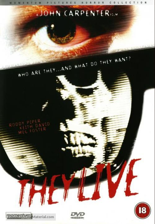 They Live - British DVD movie cover