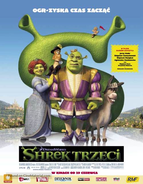 Shrek the Third - Polish poster