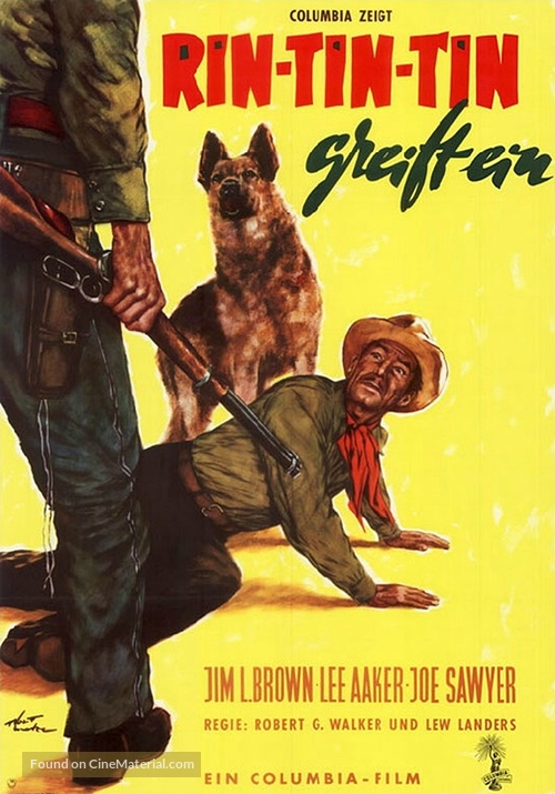 The Challenge of Rin Tin Tin - German Movie Poster