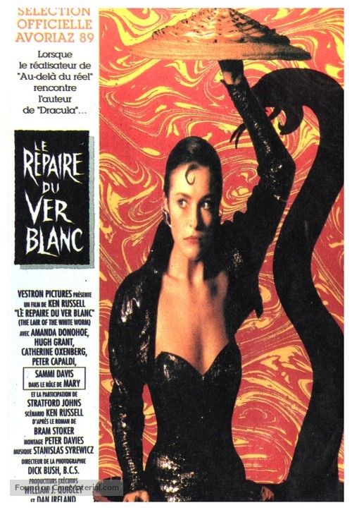 The Lair of the White Worm - French Movie Poster