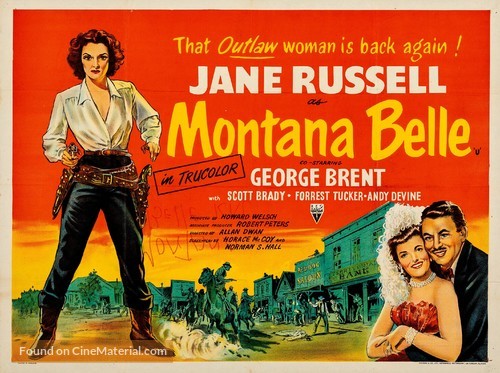 Montana Belle - British Movie Poster