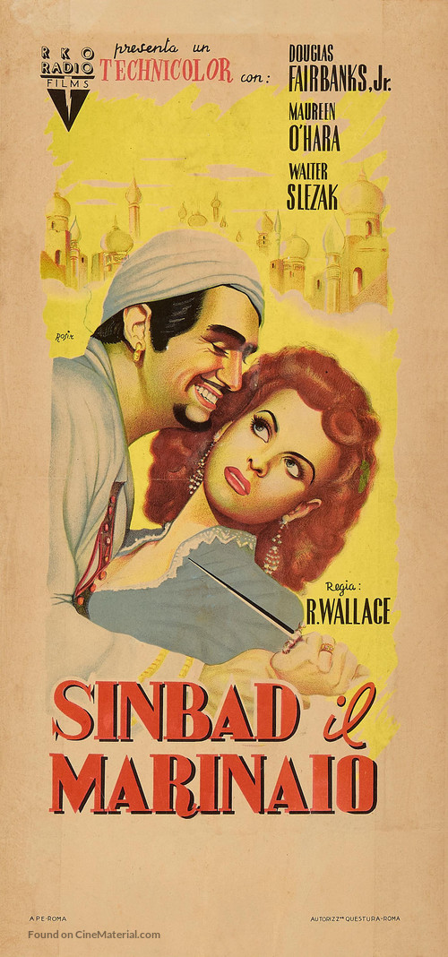 Sinbad the Sailor - Italian Movie Poster