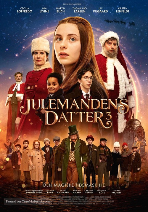 Julemandens datter 3: Den magiske tidsmaskine - Danish Movie Poster