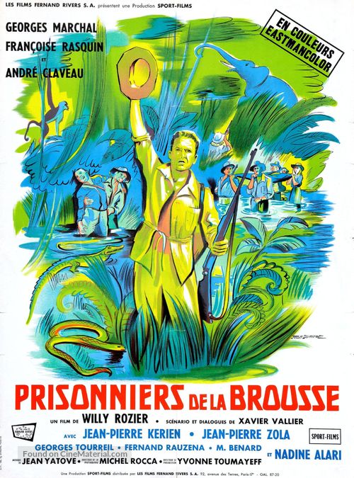 Prisonniers de la brousse - French Movie Poster
