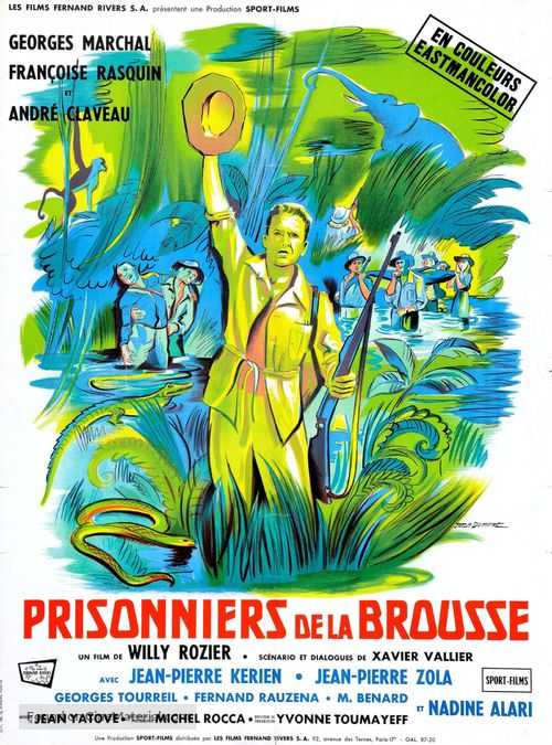 Prisonniers de la brousse - French Movie Poster