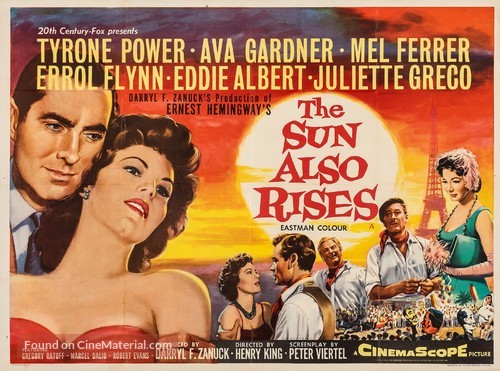 The Sun Also Rises - British Movie Poster