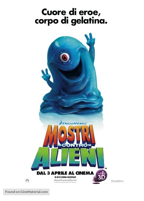 Monsters vs. Aliens - Italian Movie Poster