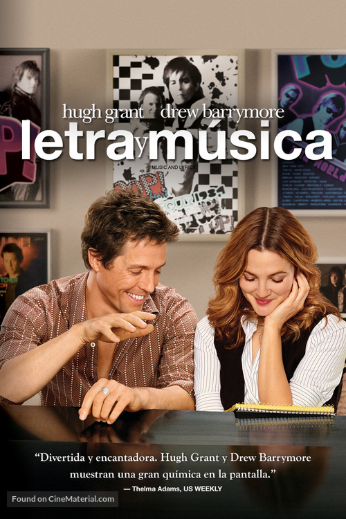 Music and Lyrics - Argentinian DVD movie cover