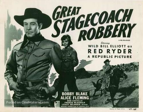 Great Stagecoach Robbery - Re-release movie poster