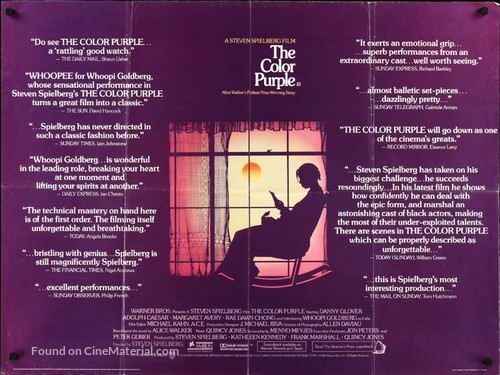 The Color Purple - British Movie Poster