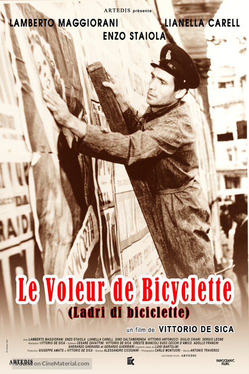 Ladri di biciclette - French Re-release movie poster