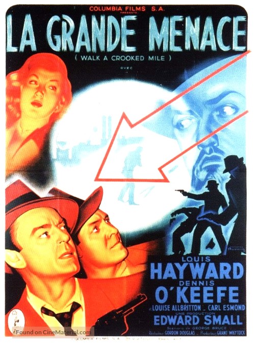 Walk a Crooked Mile - French Movie Poster
