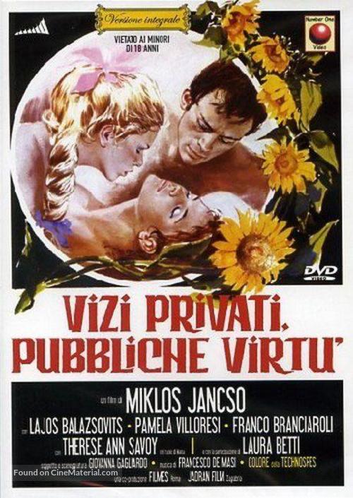 Vizi privati, pubbliche virt&ugrave; - Italian DVD movie cover