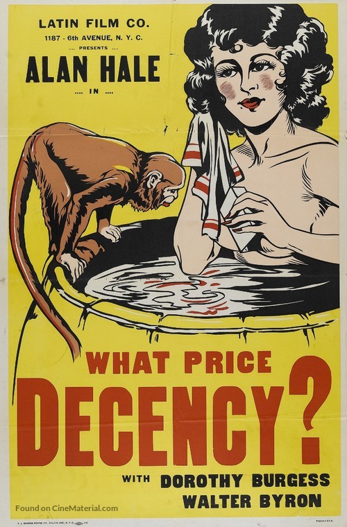 What Price Decency - Movie Poster