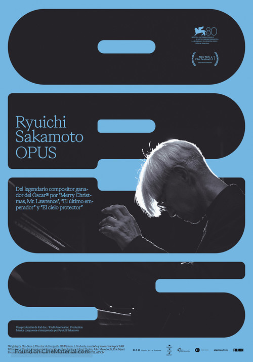 Ryuichi Sakamoto | Opus - Spanish Movie Poster