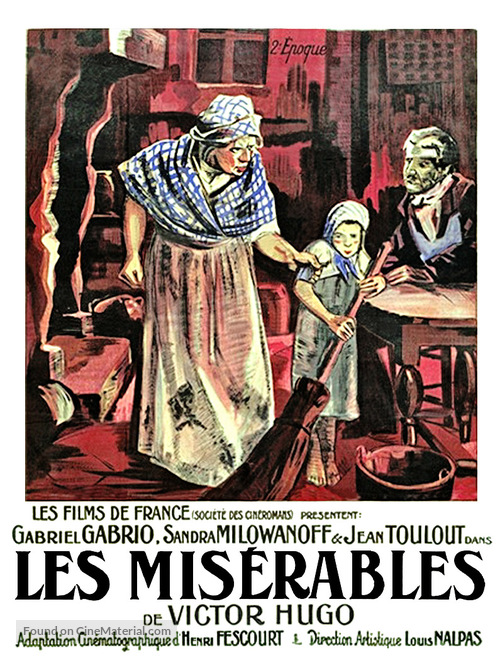 Les mis&eacute;rables - French Movie Poster