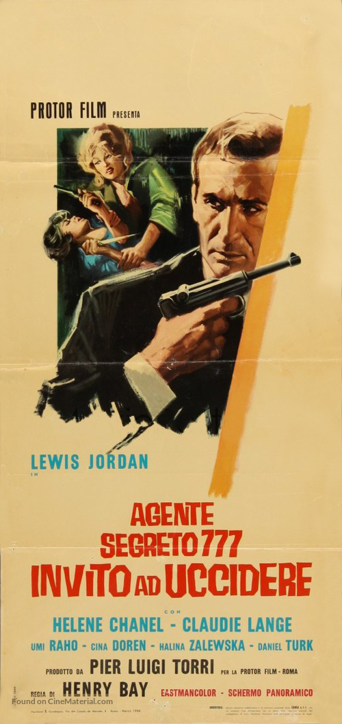 Agente segreto 777 - Invito ad uccidere - Italian Movie Poster
