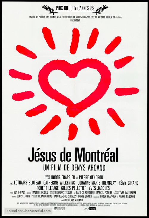 J&eacute;sus de Montr&eacute;al - Canadian Movie Poster
