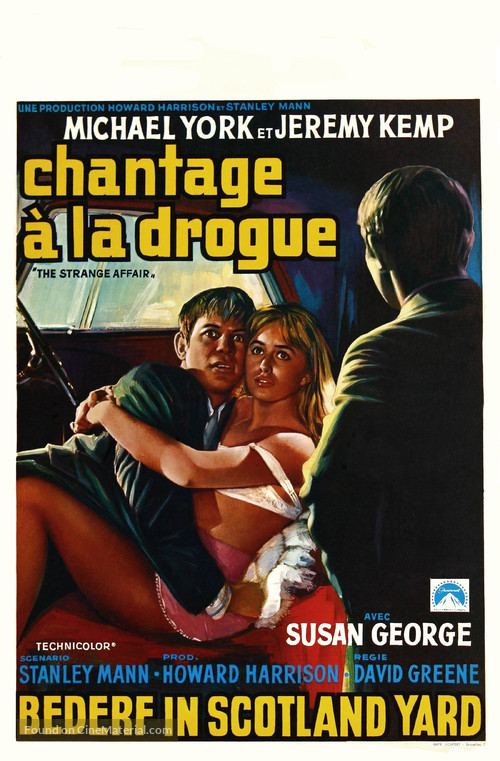 The Strange Affair - Belgian Movie Poster