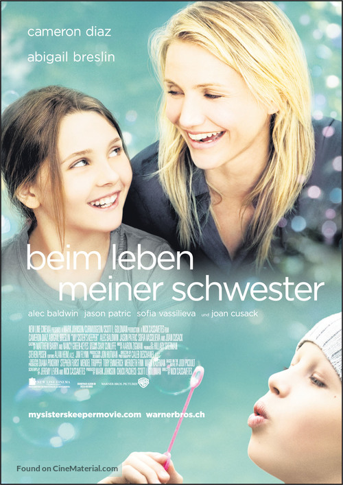 My Sister&#039;s Keeper - Swiss Movie Poster