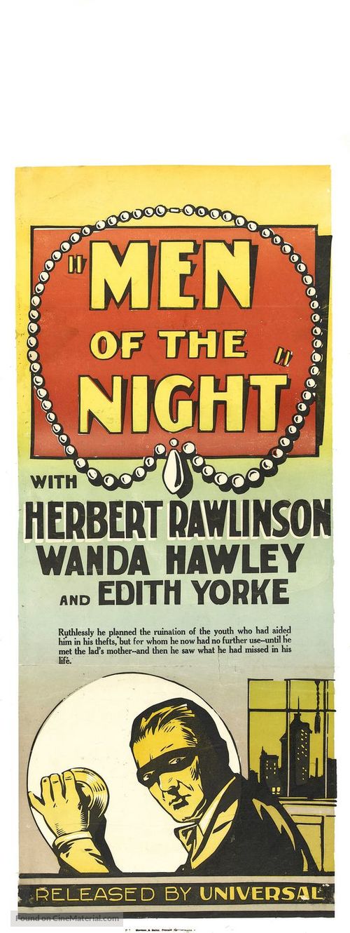 Men of the Night - Australian Movie Poster