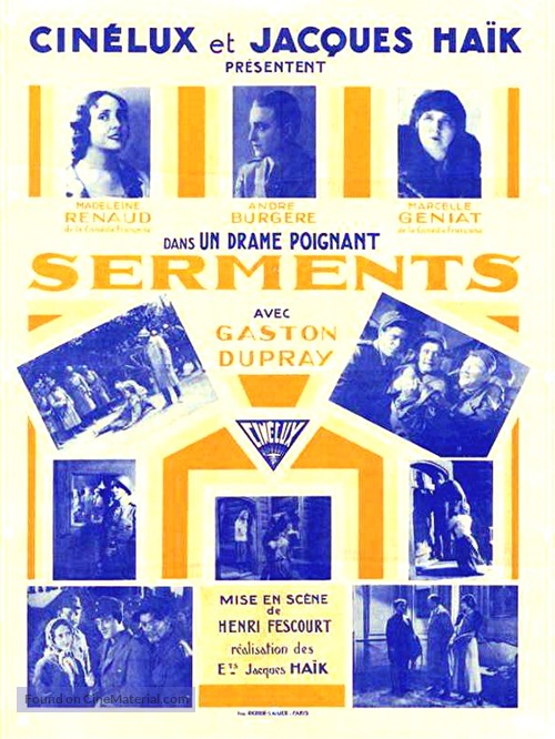 Serments - French Movie Poster