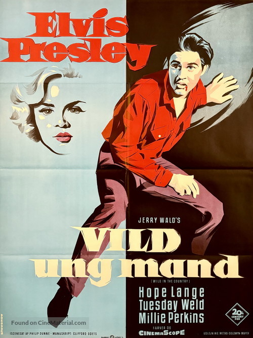 Wild in the Country - Danish Movie Poster