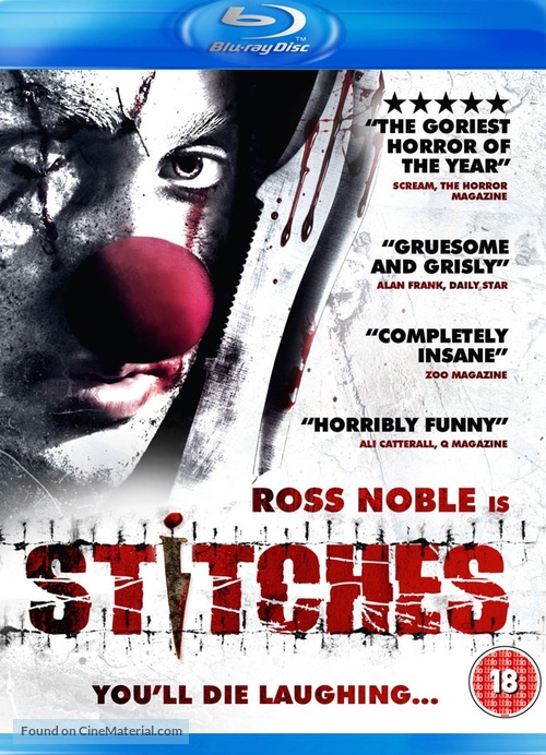 Stitches - British Blu-Ray movie cover