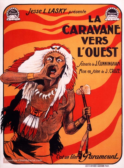 The Covered Wagon - French Movie Poster