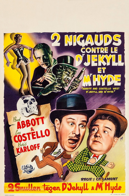 Abbott and Costello Meet Dr. Jekyll and Mr. Hyde - Belgian Movie Poster