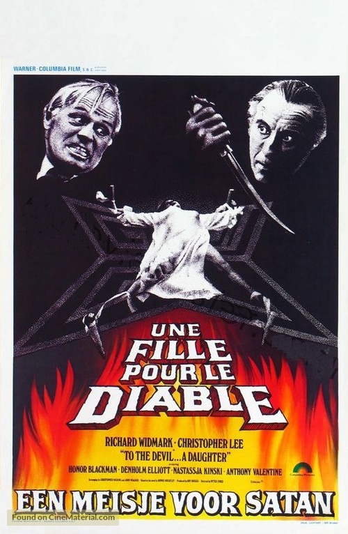 To the Devil a Daughter - Belgian Movie Poster