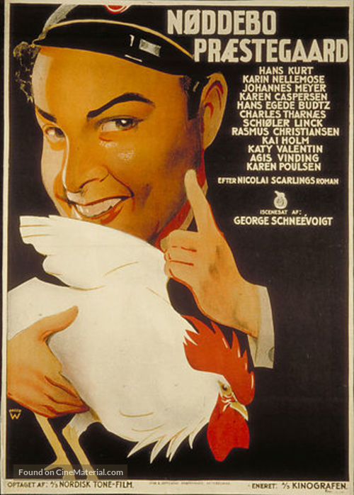 N&oslash;ddebo pr&aelig;stegaard - Danish Movie Poster