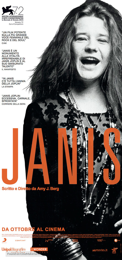 Janis: Little Girl Blue - Italian Movie Poster