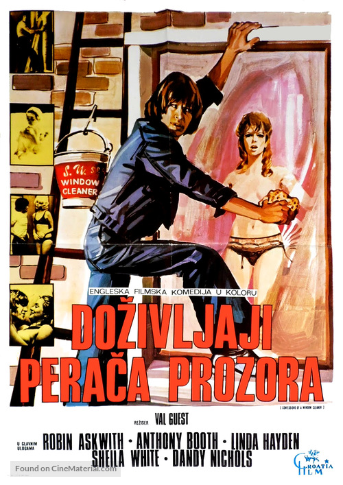 Confessions of a Window Cleaner - Yugoslav Movie Poster
