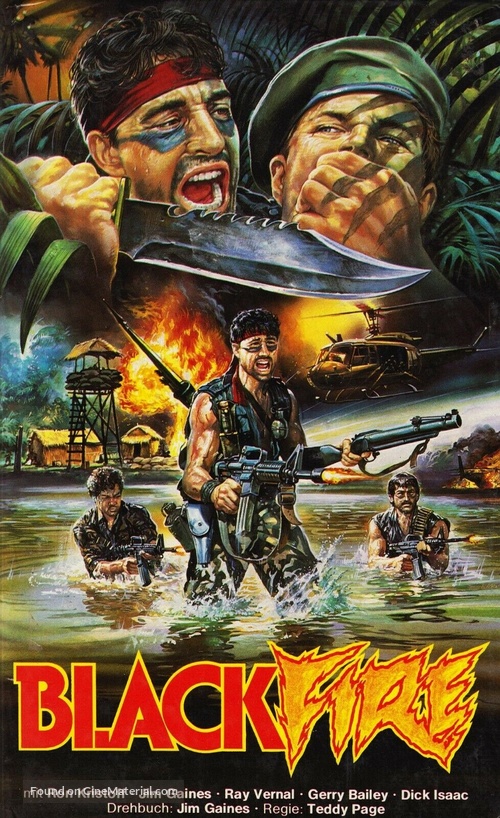 Black Fire - German VHS movie cover