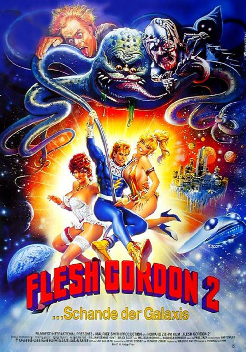 Flesh Gordon Meets the Cosmic Cheerleaders - German Movie Poster