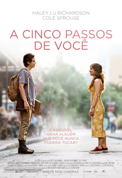 Five Feet Apart - Brazilian Movie Poster
